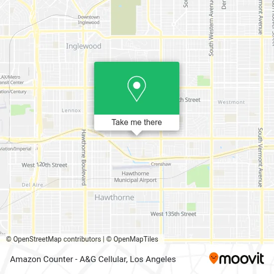 Amazon Counter - A&G Cellular map
