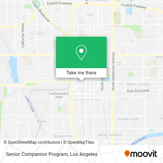 Senior Companion Program map