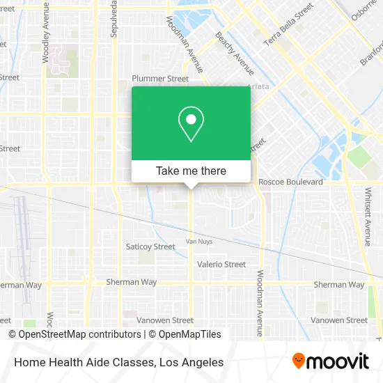 Home Health Aide Classes map