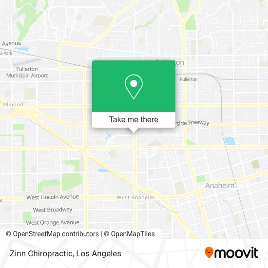 Zinn Chiropractic map