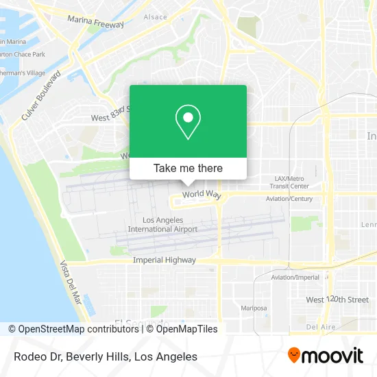 Rodeo Dr, Beverly Hills map