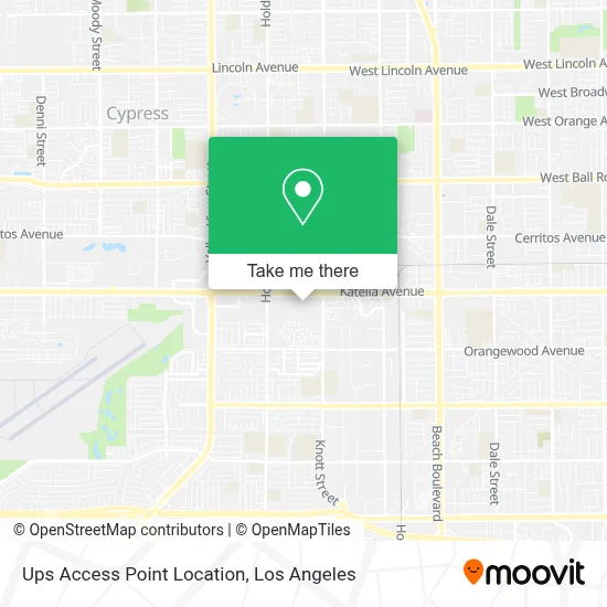 Ups Access Point Location map