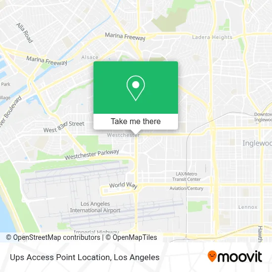 Ups Access Point Location map