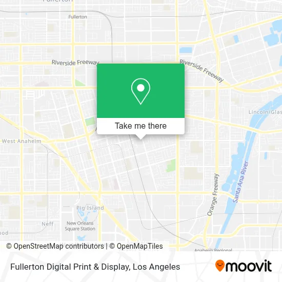 Fullerton Digital Print & Display map