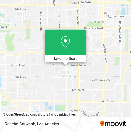 Rancho Carwash map