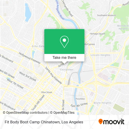 Fit Body Boot Camp Chinatown map