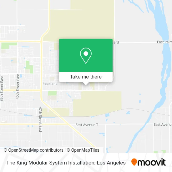 The King Modular System Installation map