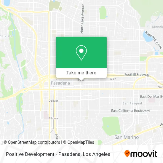 Positive Development - Pasadena map
