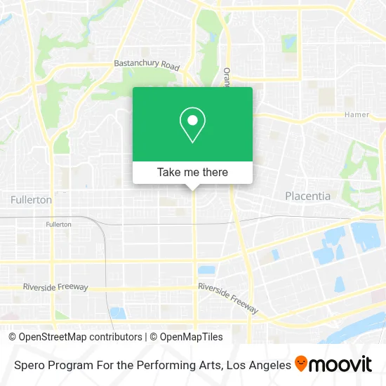 Spero Program For the Performing Arts map