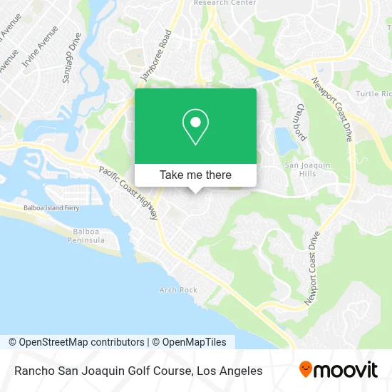 Rancho San Joaquin Golf Course map