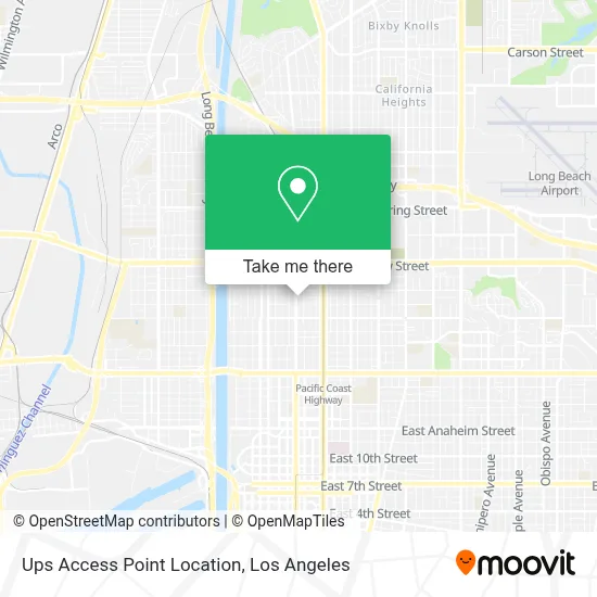 Ups Access Point Location map