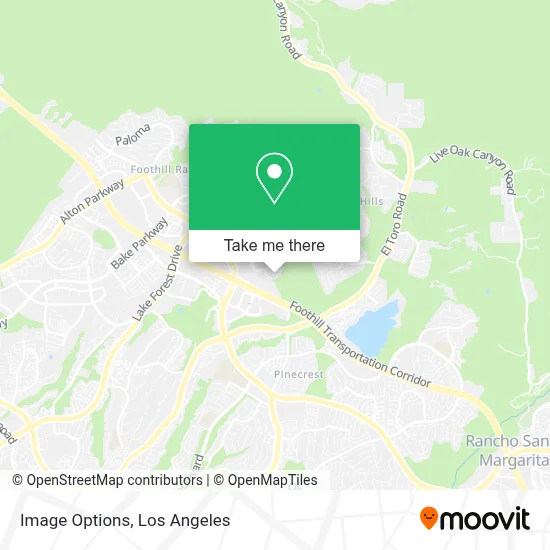 Image Options map