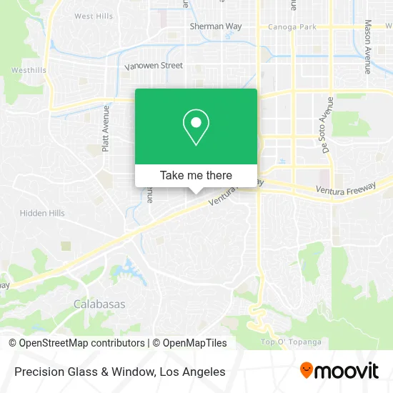 Precision Glass & Window map