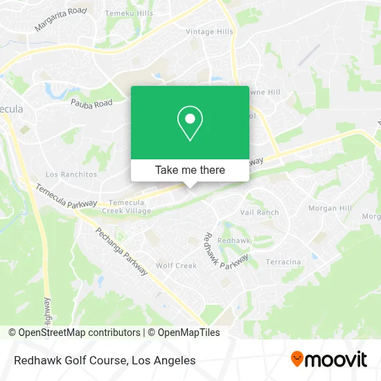 Redhawk Golf Course map