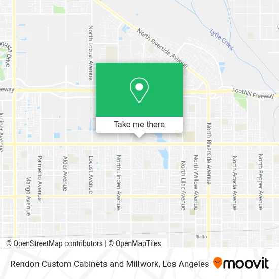 Rendon Custom Cabinets and Millwork map