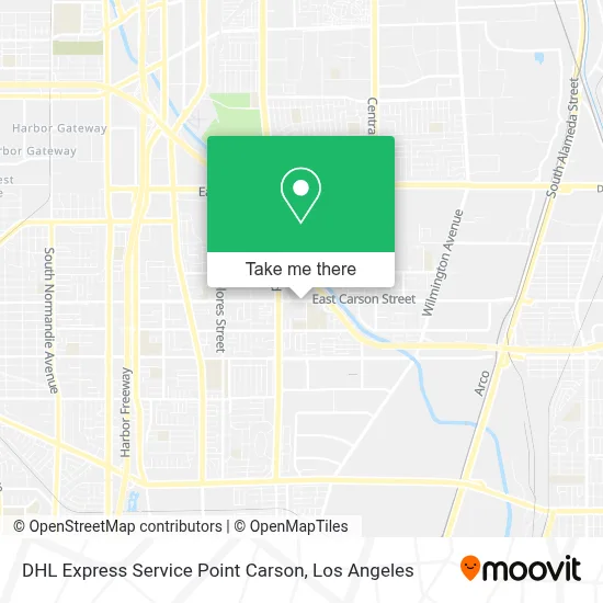 DHL Express Service Point Carson map