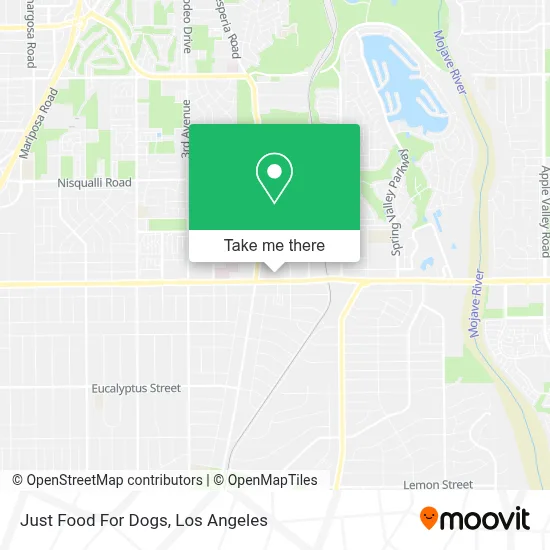Just Food For Dogs map
