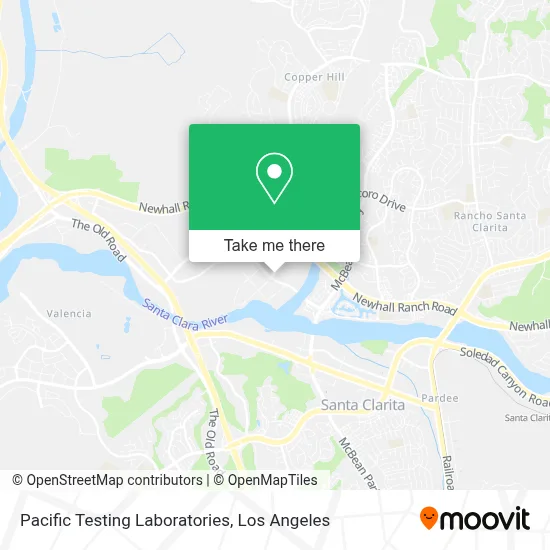 Pacific Testing Laboratories map
