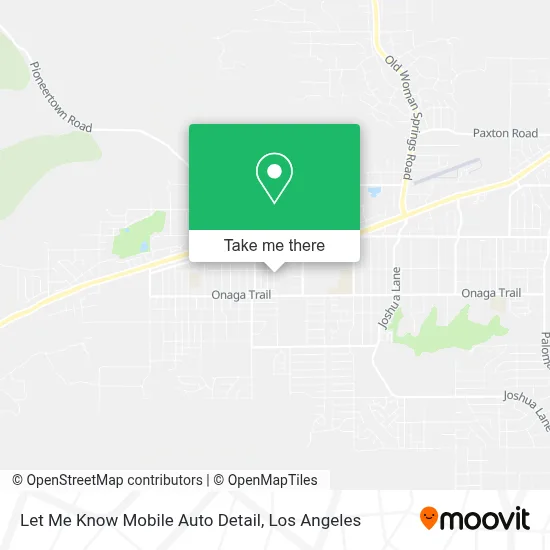 Let Me Know Mobile Auto Detail map