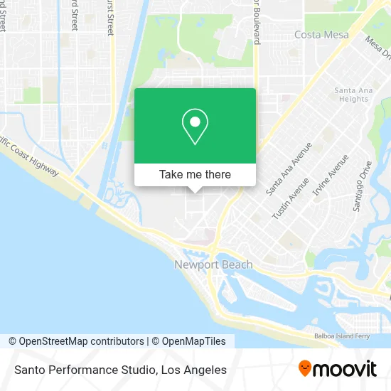 Santo Performance Studio map