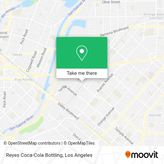 Reyes Coca-Cola Bottling map