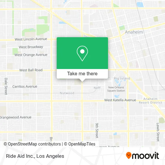 Ride Aid Inc. map