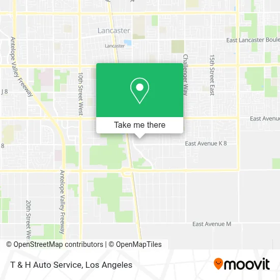 T & H Auto Service map
