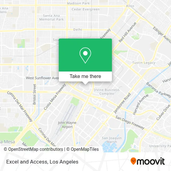Excel and Access map