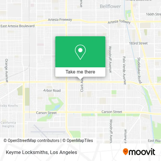 Keyme Locksmiths map
