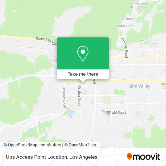 Ups Access Point Location map