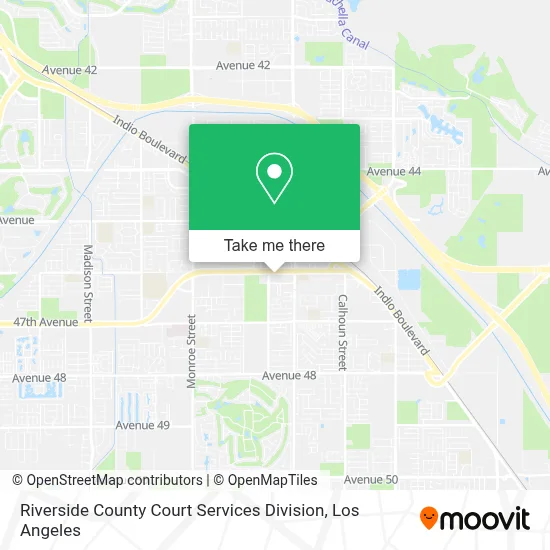 Riverside County Court Services Division map