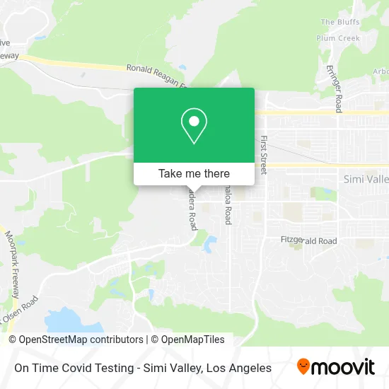 On Time Covid Testing - Simi Valley map