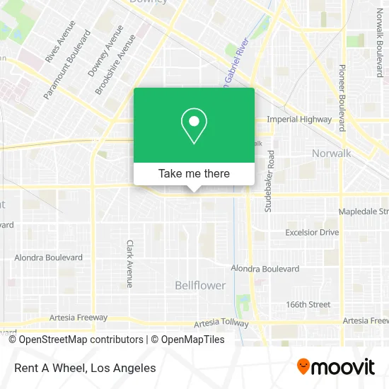 Rent A Wheel map