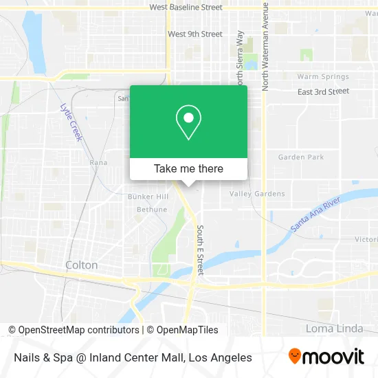 Nails & Spa @ Inland Center Mall map