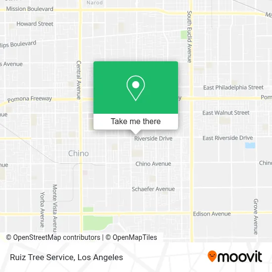 Ruiz Tree Service map
