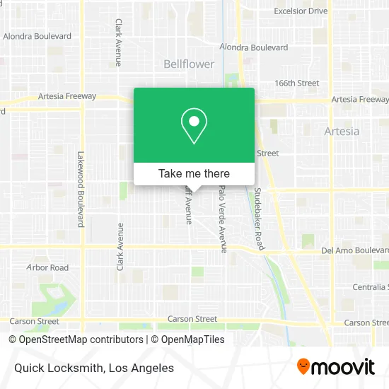 Quick Locksmith map