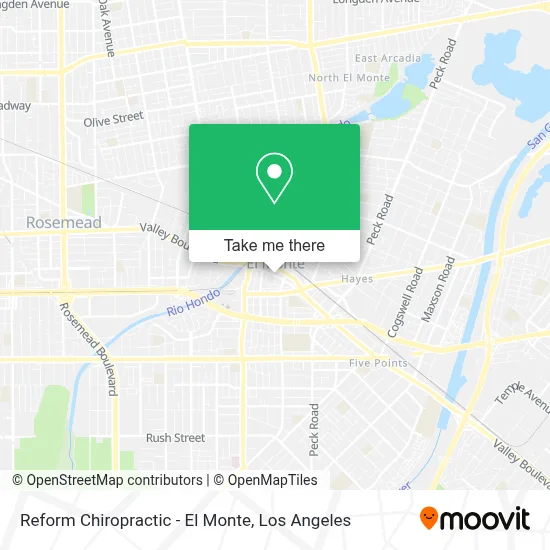 Reform Chiropractic - El Monte map