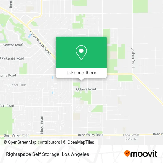 Rightspace Self Storage map