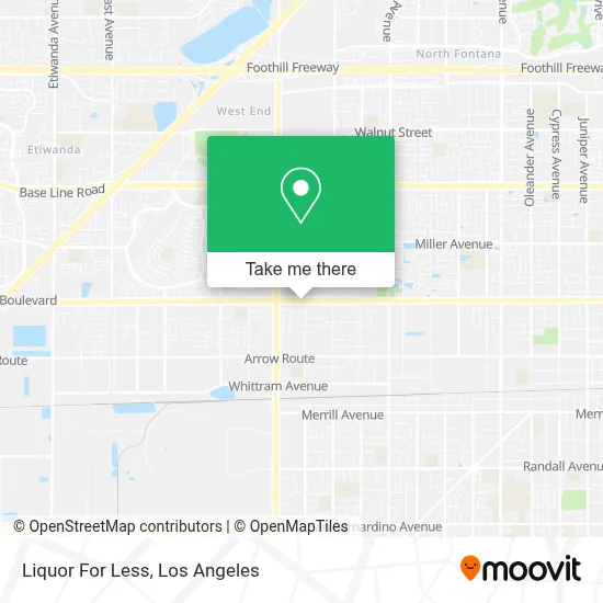 Liquor For Less map