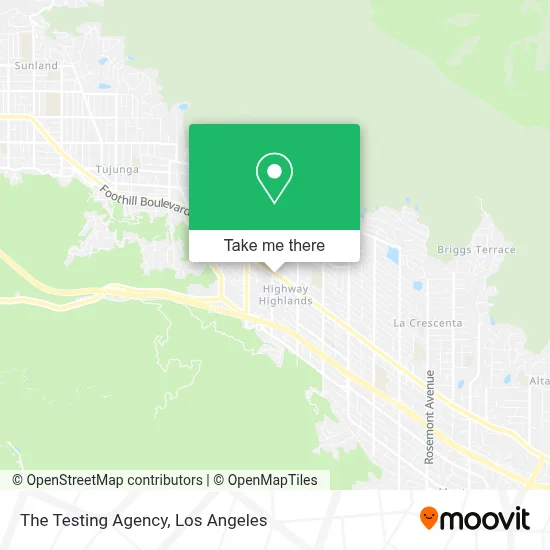 The Testing Agency map