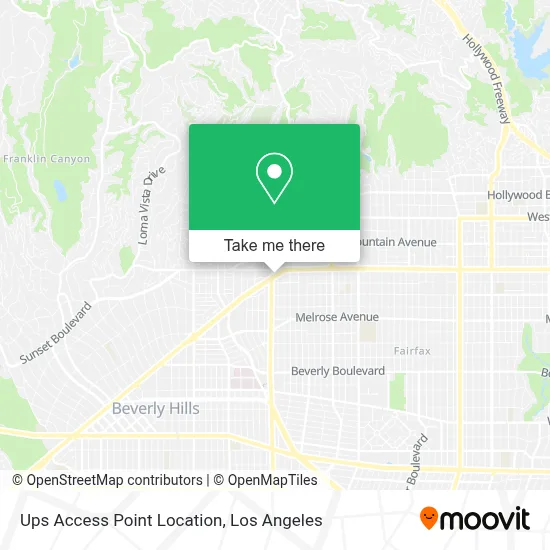 Ups Access Point Location map