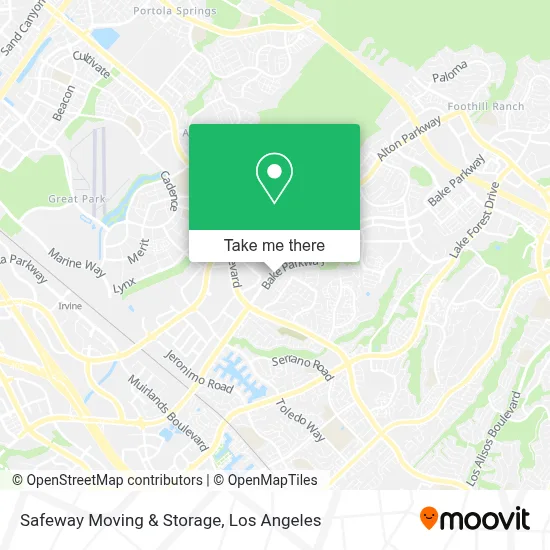 Safeway Moving & Storage map
