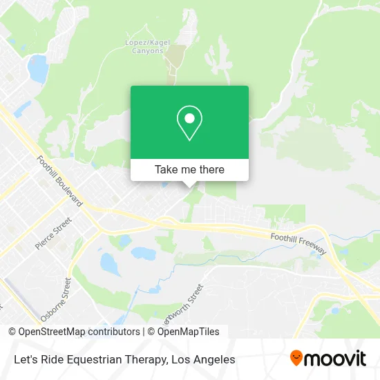 Let's Ride Equestrian Therapy map