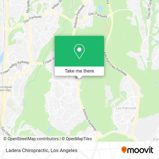 Ladera Chiropractic map