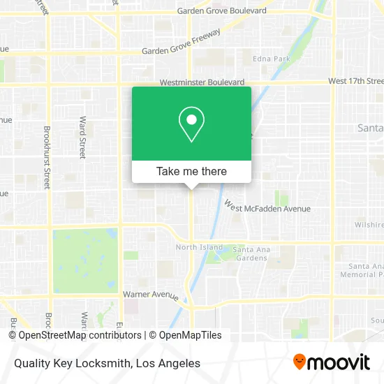 Quality Key Locksmith map