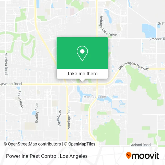 Powerline Pest Control map