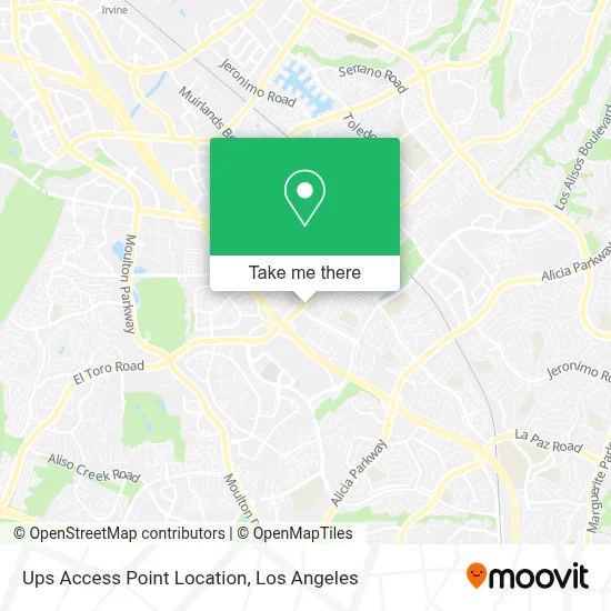 Ups Access Point Location map