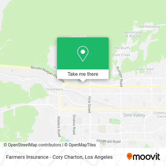 Farmers Insurance - Cory Charton map