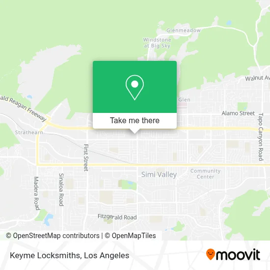 Keyme Locksmiths map