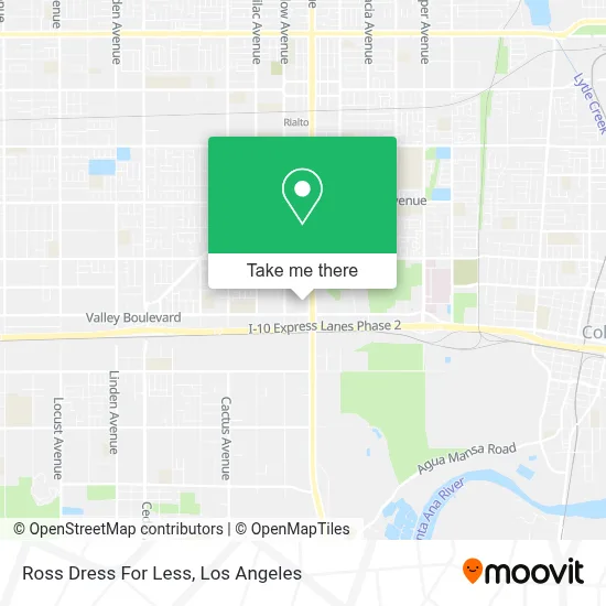 Ross Dress For Less map